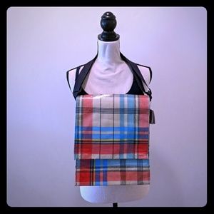 BlueQ Vintage Plaid Messenger Bag